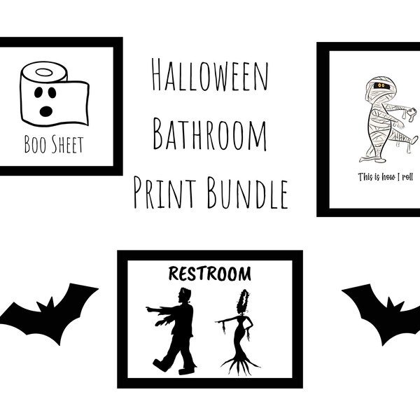 Halloween Bathroom Decor - Etsy