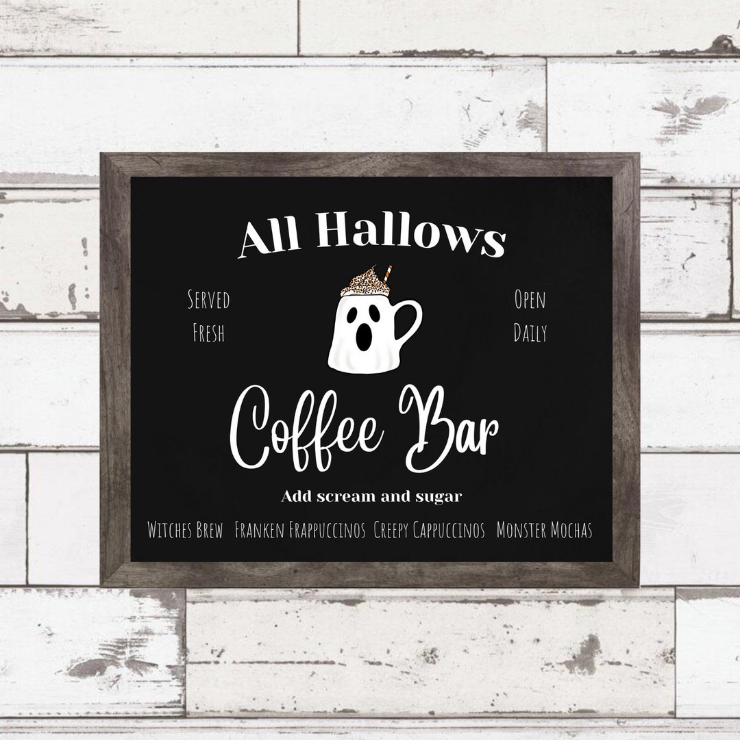 Create a Halloween Coffee Bar for Home - joyfully so