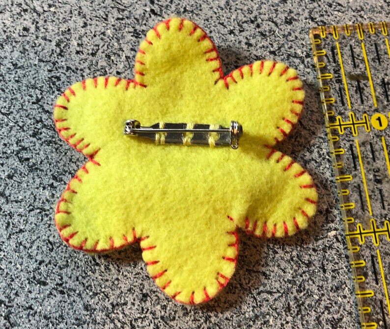 Wool Felt Flower Pin