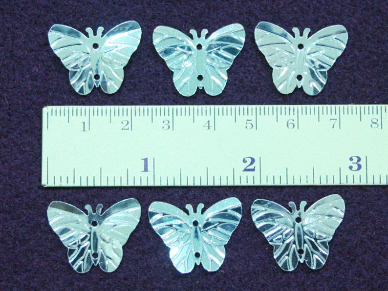 50 \u2022 Metallic Blue Butterfly Sequins