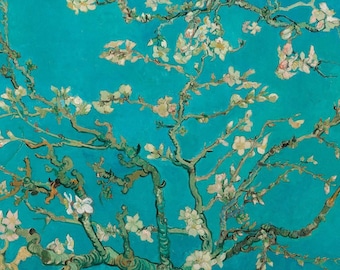 Reprodukcja olejna, Vinsent Van Gogh, Kwiaty migdałowca, obraz na zamówienie, arcydzieło, obraz olejny, ręcznie robiony, ręcznie wykonana replika, sztuka piękna, replika