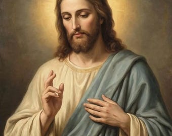 Jesus Christ, painting ,Painted icon, Christian, Painting, big sizes, handmade art, oil on canvas, Christian gift, Catholic icon, religion