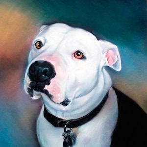 犬の肖像画、油絵、カスタムペットの肖像画、オリジナル、動物の