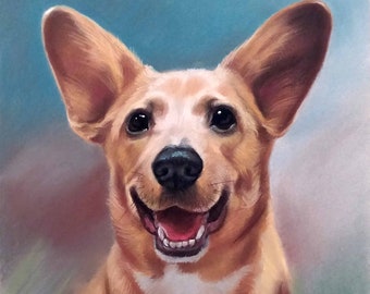 Dog portrait, Oil painting, Custom pet portrait, original, animal portrait ,pet lover painting, handmade, dog painting, oil on canvas, doggy