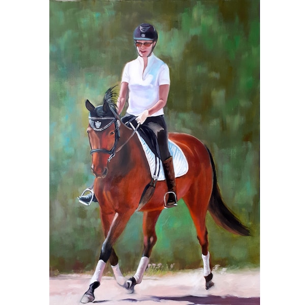 Oil Portrait, Equine art, Horse painting, custom portrait, portrait from photo, animal portrait, handmade,custom, pet painting,oil on canvas