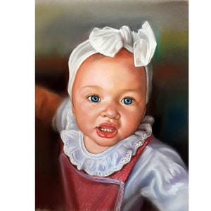 Custom baby portrait, Oil Portrait, Baby painting, family gift, custom painting, from photo, original painting, oil on canvas, handmade, art