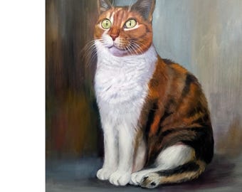 Cat painting,pastel Portrait,custom portrait,portrait from photo,cat pictire,handmade painting,fine art,cat painting,animal art