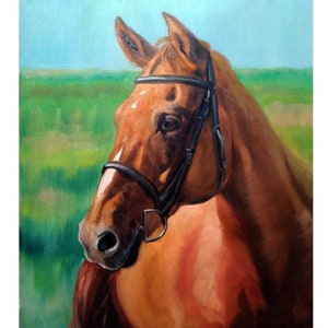 Custom horse painting, Oil Portrait,custom portrait,portrait from photo, original portrait,animal portrait,fine art,handmade, horse portrait
