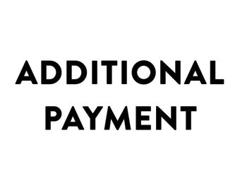 Additional payment to a painting, Custom order, handmade