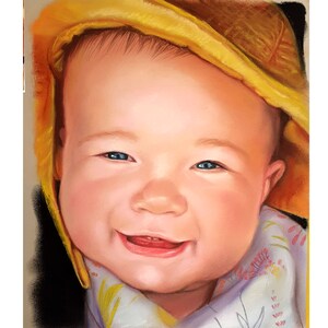 Indywidualny portret dziecka, Indywidualne malowanie dziecka, portret ze zdjęcia, portrety rodzinne i dziecięce, pastele, ręcznie malowane, prezent rodzinny, sztuka