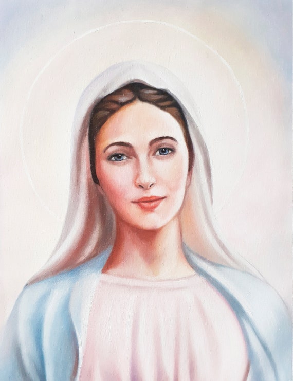 Icono de la Virgen María Pintura Santa Madre Santa María - Etsy México Icono de la Virgen María Pintura Santa Madre Santa María - Etsy México