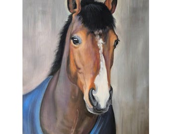 Custom horse painting, Oil Portrait, custom portrait, from photo,Equestrian ,animal portrait, fine art, handmade, horse portrait, Pet art