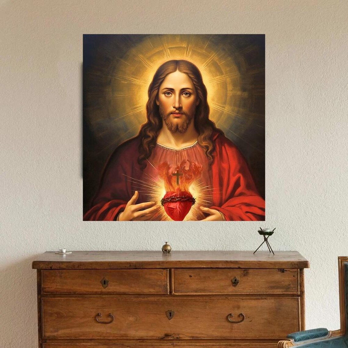 Custom Painting,jesys Christ Icon, Painting, Painted Icon, Orthodox ...