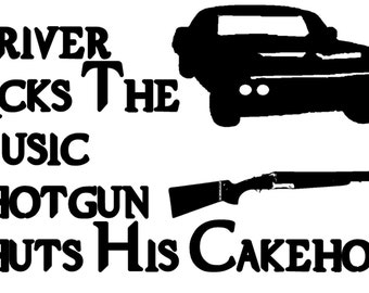 Supernatural: Driver picks the music, Shotgun shuts his cakehole