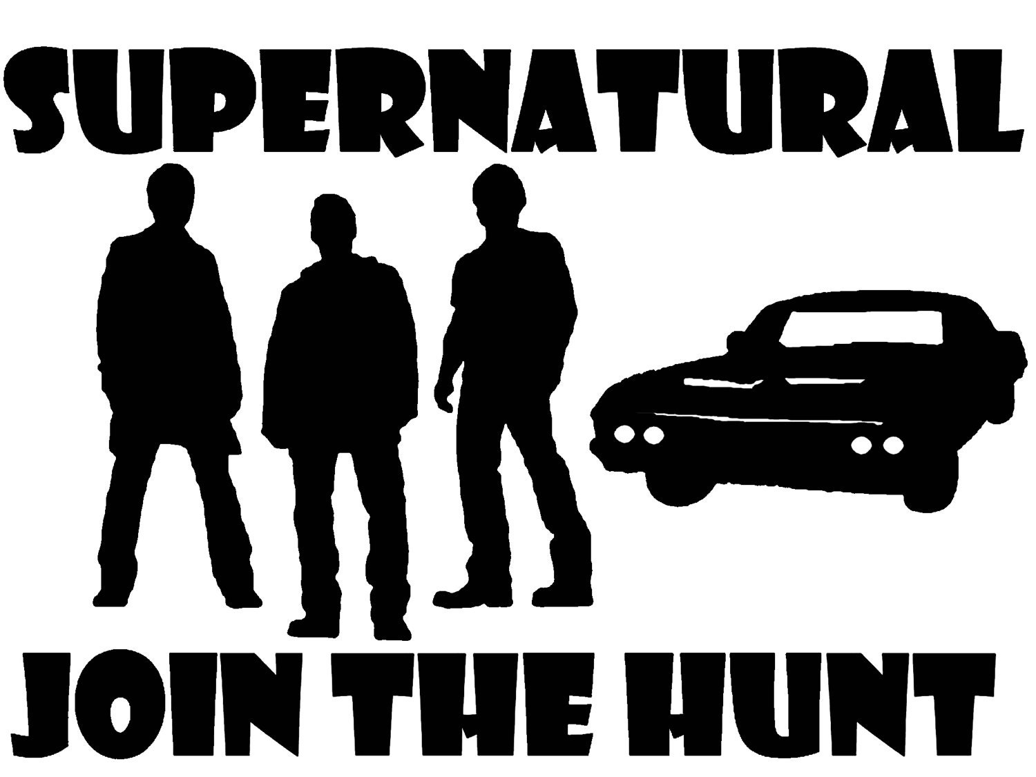 Supernatural Join the Hunt W/the Boys and Impala Etsy