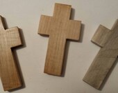 Cruz de confort - mano hacen madera Cruz para que uso como un collar o simplemente mantener