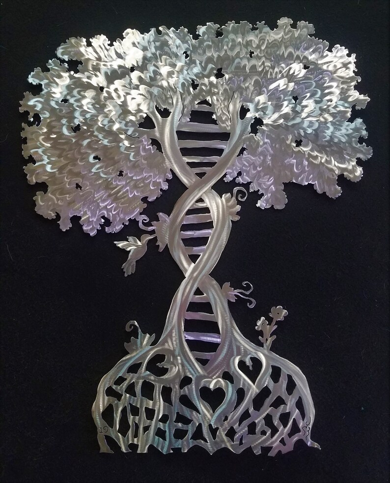 DNA Art Tree of Life DNA Strand Metal Art Custom Metal