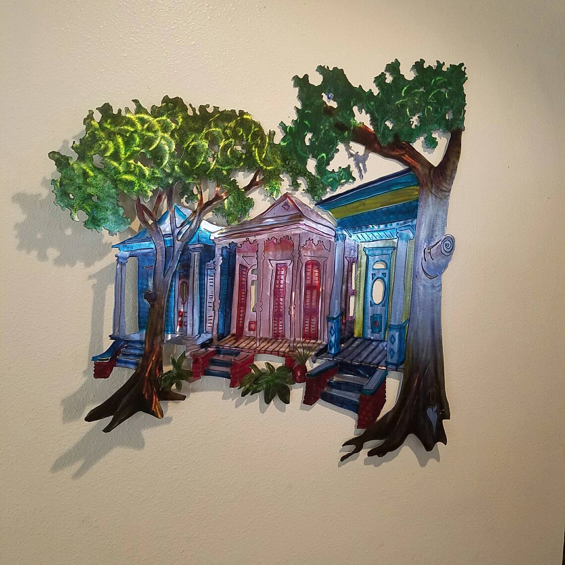 New Orleans Scene Metal Wall Art New Orleans Architecture Etsy Australia