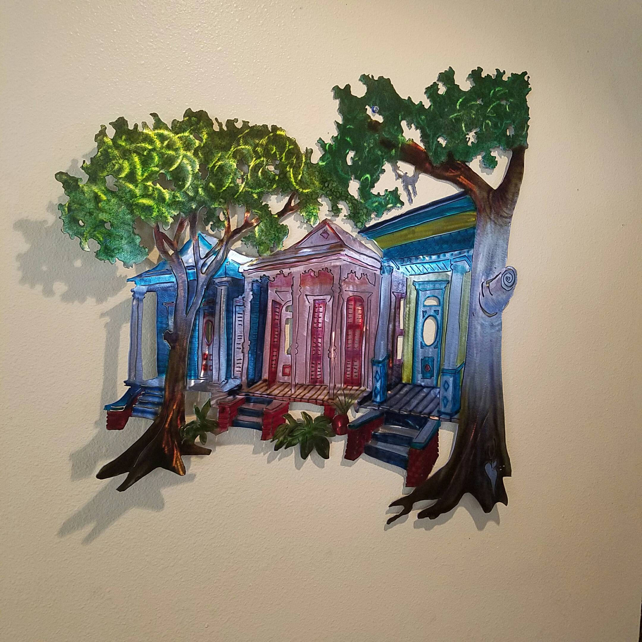 New Orleans Scene Metal Wall Art New Orleans Architecture Etsy Australia