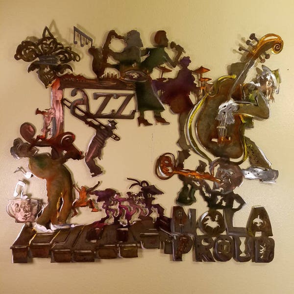 Jazz Metal Wall Art Etsy