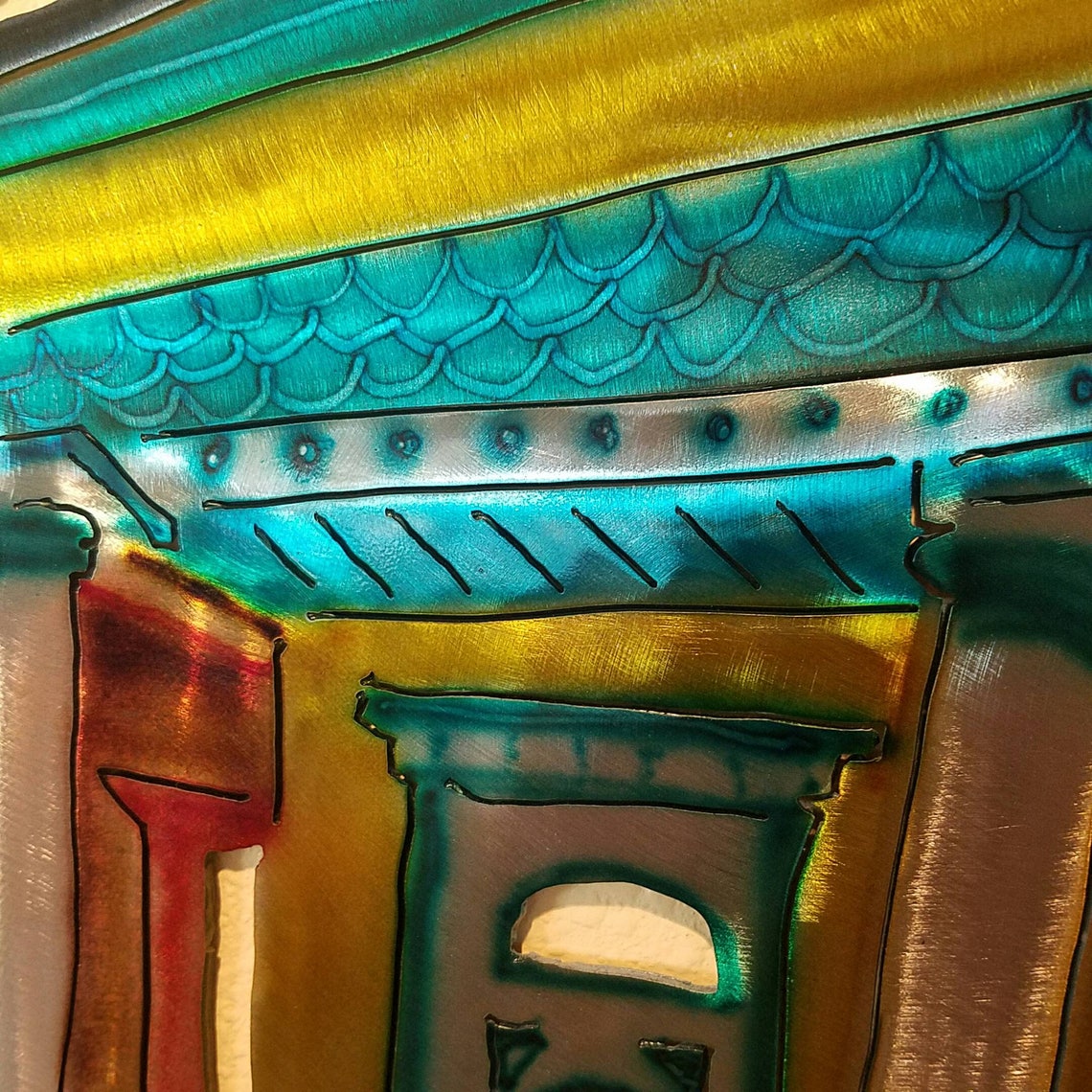 New Orleans Scene Metal Wall Art New Orleans Architecture Etsy