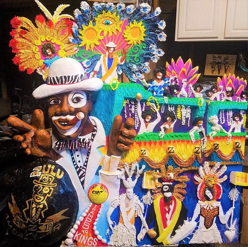 Zulu Pleasure and Social Club New Orleans Mardi Gras Mr. Big Shot Float