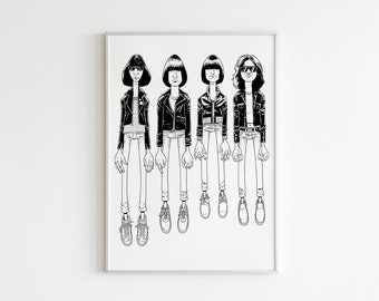 Hey Ho Let's Go! / Giclee print / A3 297 x 420mm