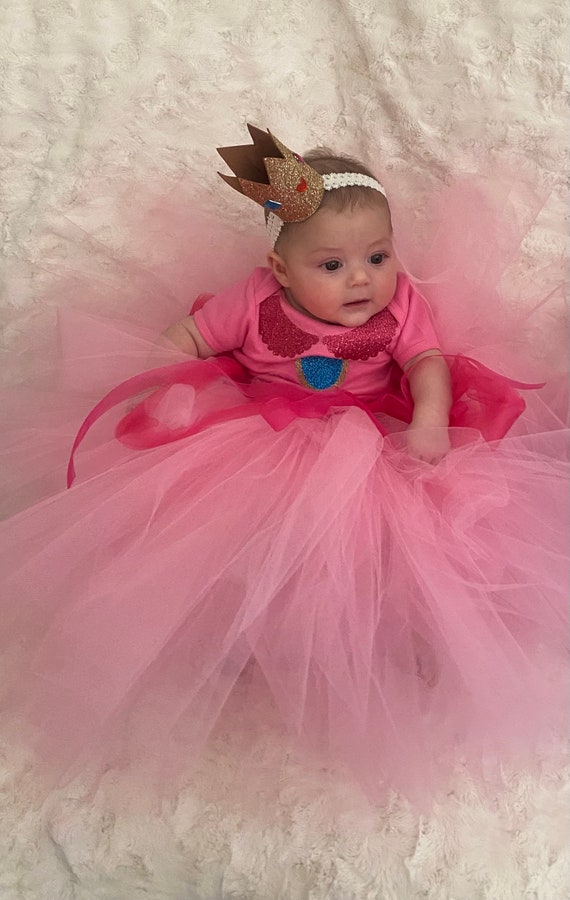 Princess peach top infant costume