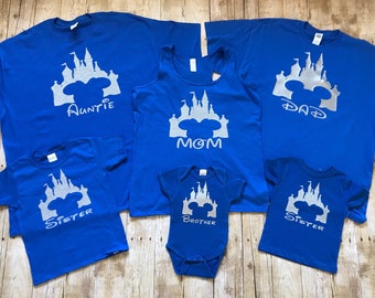 Disney Trip Shirts, Family Disney Shirts, Matching Shirts, Mickey/Minnie Shirts, Customized Family Shirts