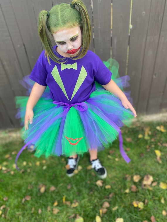 Costume Tutu Clown, Costume Tutu ispirato a Joker, Costume Villain