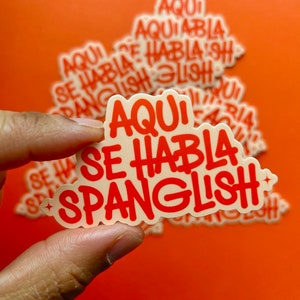 Latina, Spanglish Sticker, Sticker sheet, Latina Owned, Sticker shop, Planner sticker, tumbler sticker, Latina sticker, Spanglish,