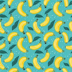 Latina Art, banana pattern art| Latina Owned art | Latinx Art l latina art, digital download