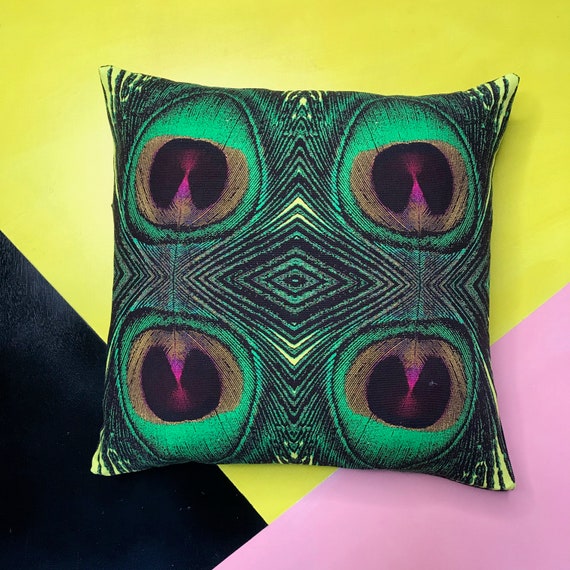 Feather print clearance cushion