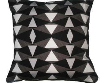 Monochrome black and white Geometric Print Pillow Printed Cushion cover