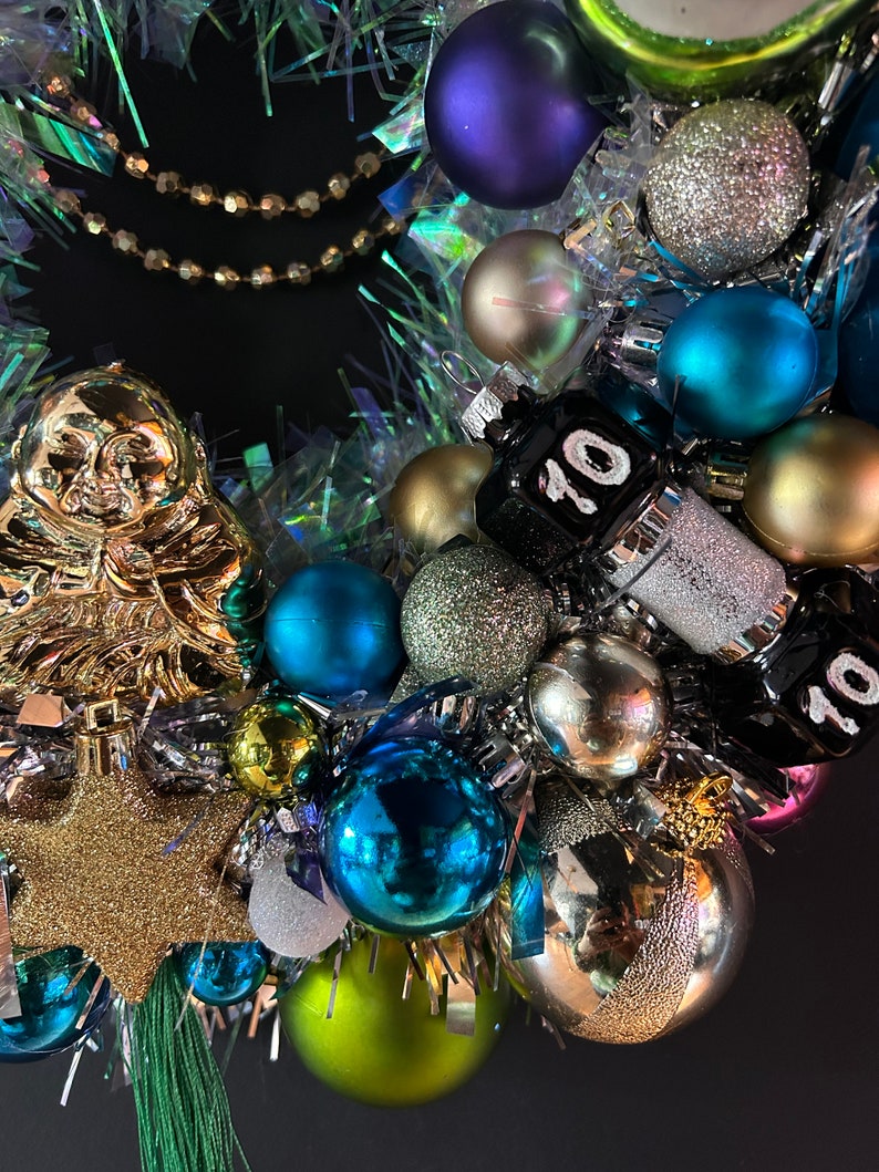 Luxury Christmas Decoration Bauble Wreath Xmas Wall Decoration Budda