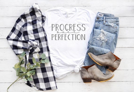 Progress Over Perfection SVG, Inspirational SVG
