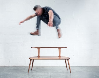 Oxbend Bench - Walnut