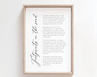 Footprints In Sand Etsy