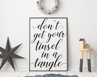 Divertente stampa di decorazioni natalizie, citazione di Natale (download digitale)