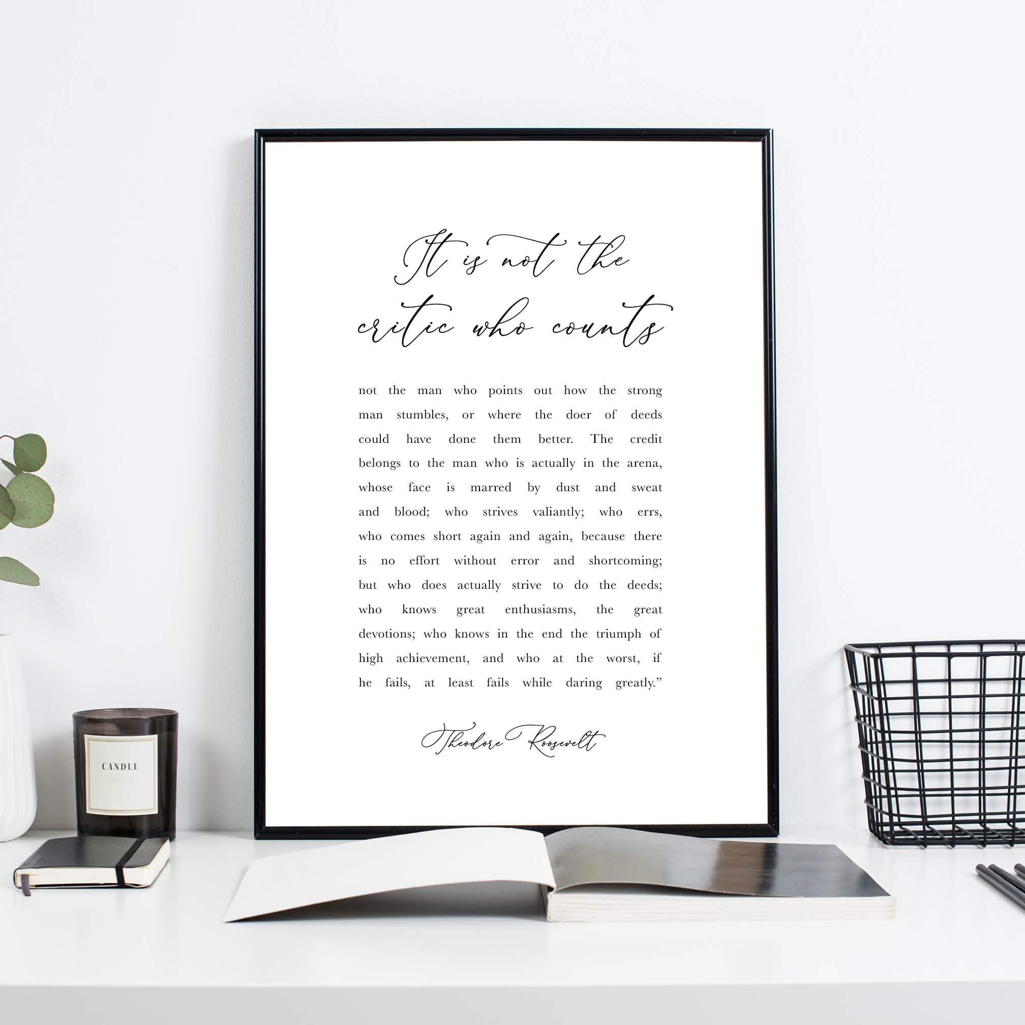 Atreverse enormemente, Theodore Roosevelt, Cita imprimible, Arte de la  pared, Atreverse enormemente, Decoración del hogar, Regalo de calentamiento  de la casa, Inspirador, Motivacional - Etsy México, image size:2016x2016