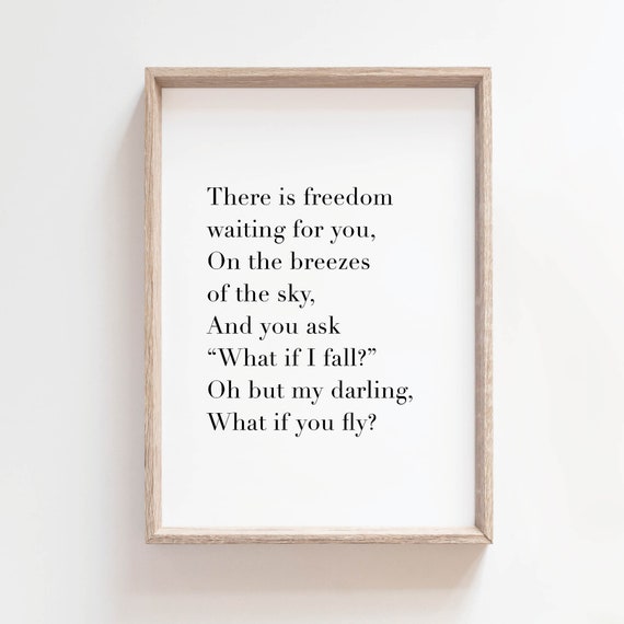 What If I Fall Oh But My Darling What If You Fly Printable Etsy What If I Fall Oh But My Darling What If You Fly Printable Etsy