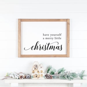 Have yourself a merry little Christmas printable, Christmas printable, Christmas sign, wall art, Christmas decor, wall decor