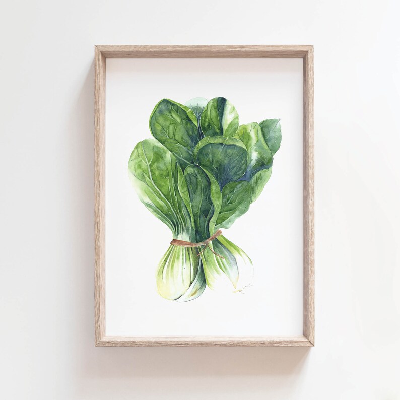 Vegetable Printable Set of 4 Kitchen Wall Decor Kitchen Etsy