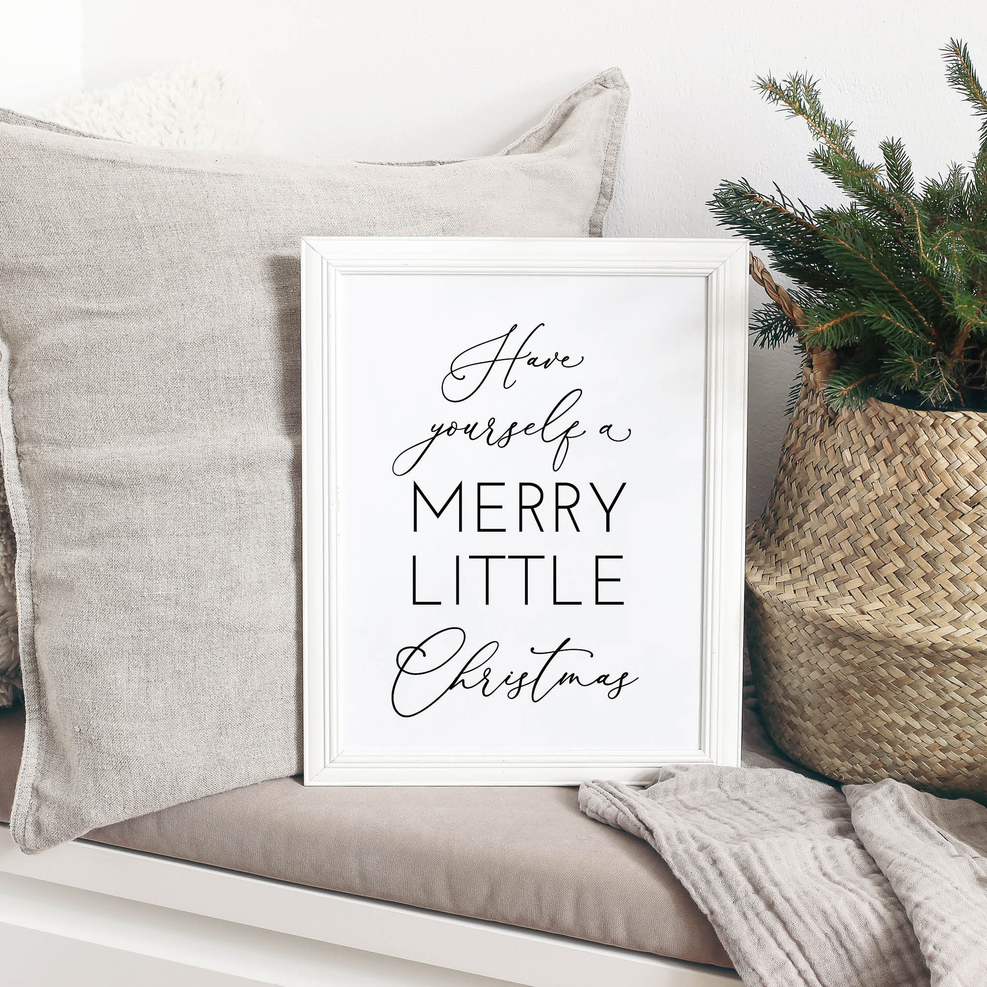 Have yourself a merry little Christmas, Christmas Poster, xmas print, Holiday Decor,Holiday Decor,Mantle Decor,Printable, Modern Vintage