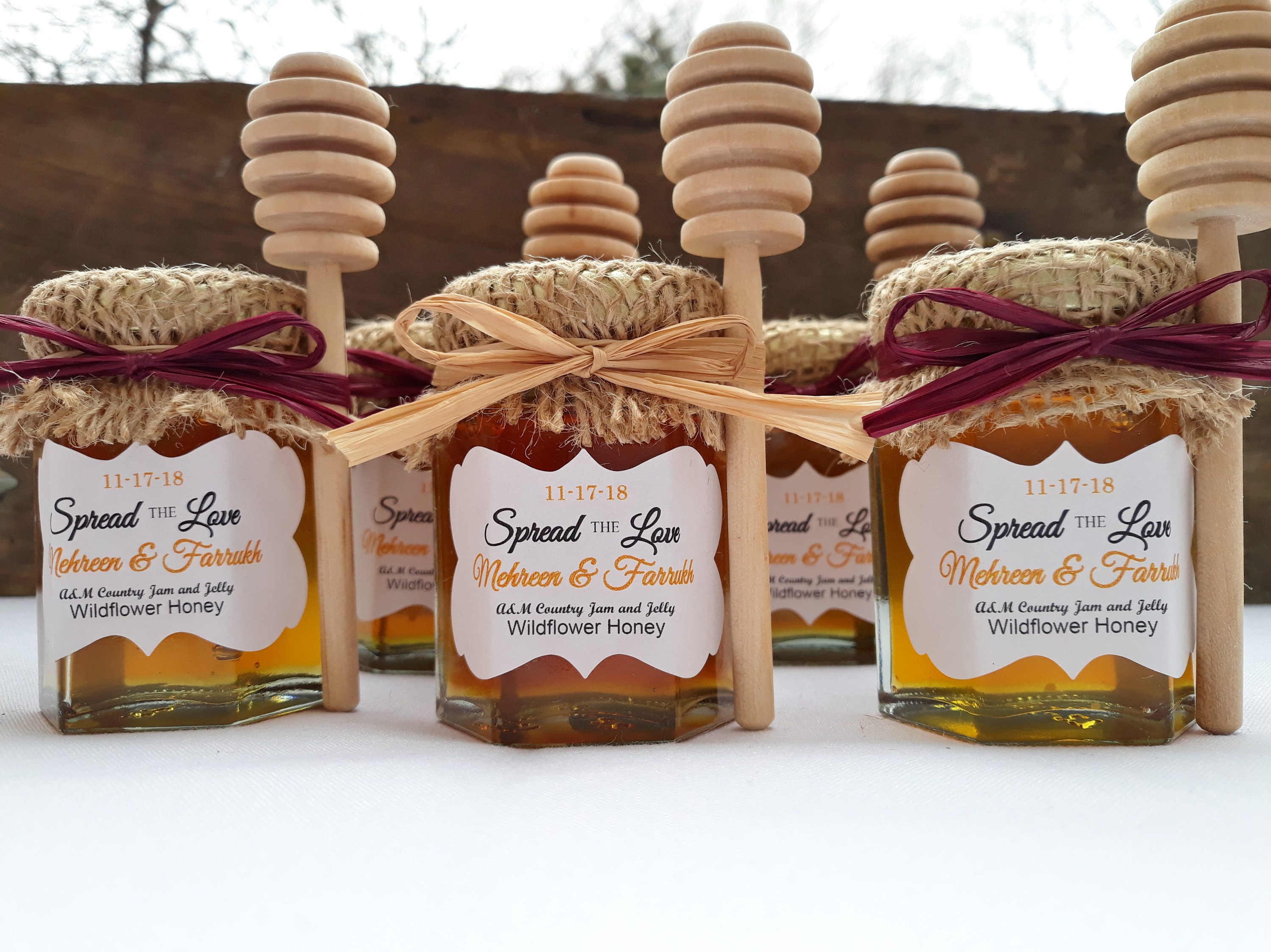 Honey Wedding Favors Bride to Bee Favors Bridal Shower Etsy