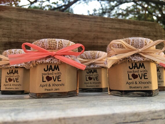 Rustic Fall Wedding Favors Jam Country Bridal Shower Favors Etsy