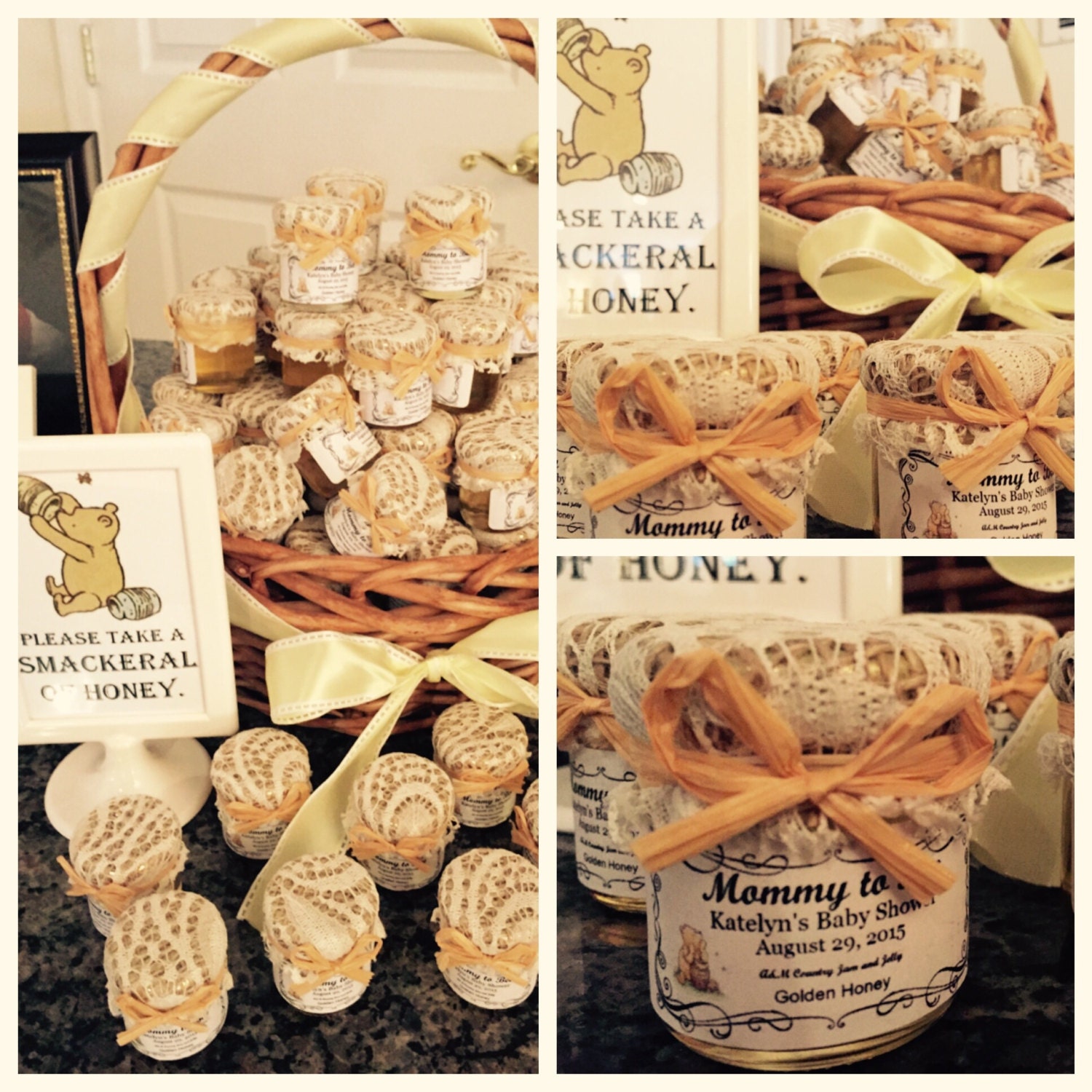 Winnie the Pooh Honey Baby Shower Favors 251.5oz jars w/ Etsy