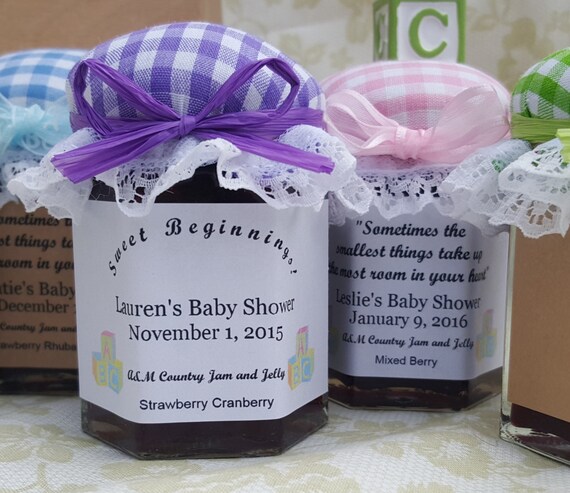 jam baby shower favors