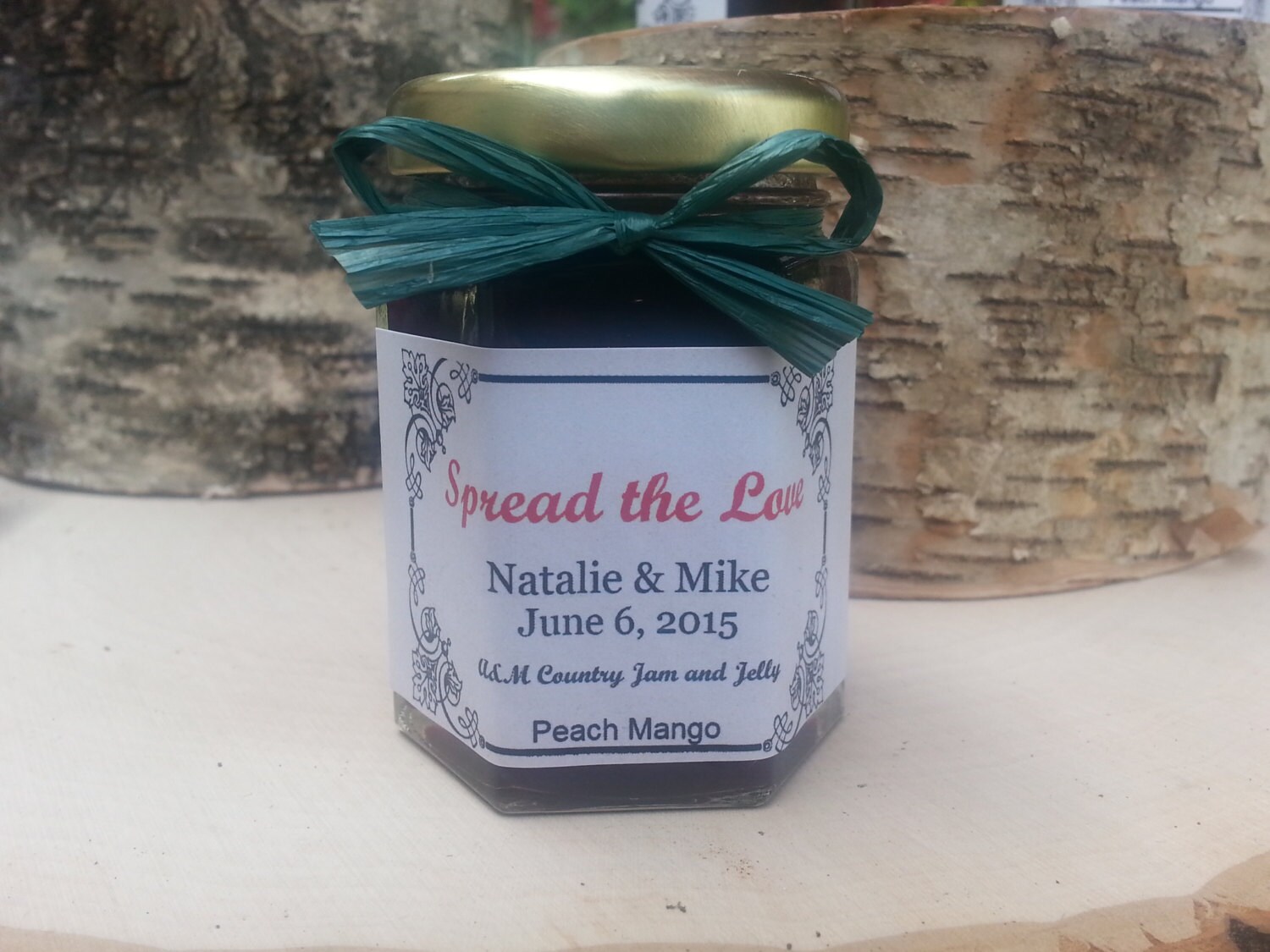 Jam Jar Wedding Favors 50-2 oz jam jars w/ Your Choice of | Etsy