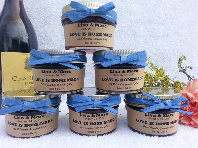 Unique Mason Jar Jam and Jelly Wedding Favors504 oz jars w/ Etsy